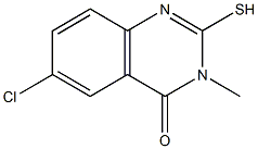 6-chloro-2-mercapto-3-methylquinazolin-4(3H)-one Structure