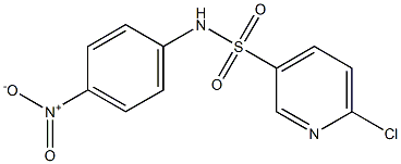 6-chloro-N-(4-nitrophenyl)pyridine-3-sulfonamide 구조식 이미지