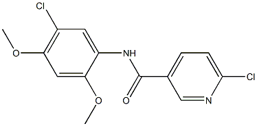 6-chloro-N-(5-chloro-2,4-dimethoxyphenyl)pyridine-3-carboxamide Structure