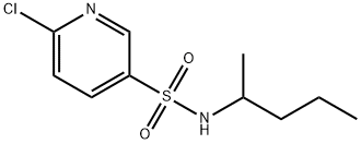 6-chloro-N-(pentan-2-yl)pyridine-3-sulfonamide Structure