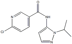 6-chloro-N-[1-(propan-2-yl)-1H-pyrazol-5-yl]pyridine-3-carboxamide 구조식 이미지