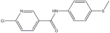 6-chloro-N-[4-(methylsulfanyl)phenyl]pyridine-3-carboxamide Structure