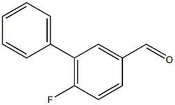 6-fluoro-1,1'-biphenyl-3-carbaldehyde 구조식 이미지