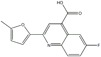 6-fluoro-2-(5-methylfuran-2-yl)quinoline-4-carboxylic acid Structure