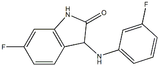 6-fluoro-3-[(3-fluorophenyl)amino]-2,3-dihydro-1H-indol-2-one Structure