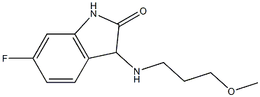 6-fluoro-3-[(3-methoxypropyl)amino]-2,3-dihydro-1H-indol-2-one 구조식 이미지
