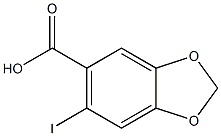 6-iodo-1,3-benzodioxole-5-carboxylic acid 구조식 이미지