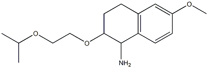 6-methoxy-2-[2-(propan-2-yloxy)ethoxy]-1,2,3,4-tetrahydronaphthalen-1-amine 구조식 이미지