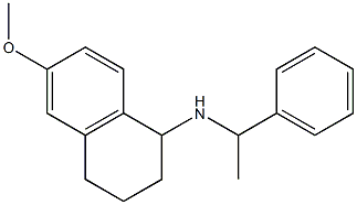 6-methoxy-N-(1-phenylethyl)-1,2,3,4-tetrahydronaphthalen-1-amine 구조식 이미지