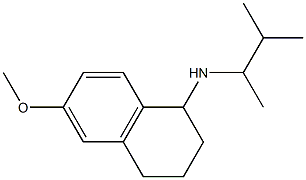 6-methoxy-N-(3-methylbutan-2-yl)-1,2,3,4-tetrahydronaphthalen-1-amine 구조식 이미지