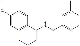 6-methoxy-N-[(3-methylphenyl)methyl]-1,2,3,4-tetrahydronaphthalen-1-amine 구조식 이미지