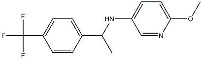 6-methoxy-N-{1-[4-(trifluoromethyl)phenyl]ethyl}pyridin-3-amine 구조식 이미지