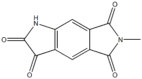 6-methyl-1H,2H,3H,5H,6H,7H-pyrrolo[3,4-f]indole-2,3,5,7-tetrone 구조식 이미지