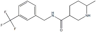 6-methyl-N-{[3-(trifluoromethyl)phenyl]methyl}piperidine-3-carboxamide Structure