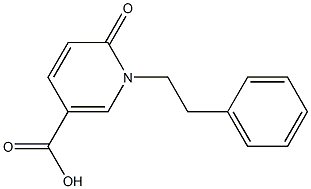6-oxo-1-(2-phenylethyl)-1,6-dihydropyridine-3-carboxylic acid Structure