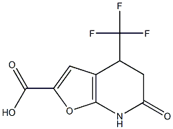 6-oxo-4-(trifluoromethyl)-4H,5H,6H,7H-furo[2,3-b]pyridine-2-carboxylic acid Structure