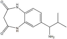 7-(1-amino-2-methylpropyl)-2,3,4,5-tetrahydro-1H-1,5-benzodiazepine-2,4-dione 구조식 이미지