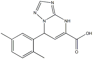 7-(2,5-dimethylphenyl)-4,7-dihydro[1,2,4]triazolo[1,5-a]pyrimidine-5-carboxylic acid Structure