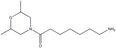 7-(2,6-dimethylmorpholin-4-yl)-7-oxoheptan-1-amine 구조식 이미지