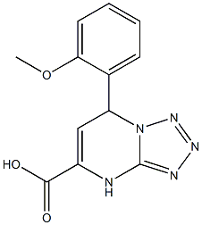 7-(2-methoxyphenyl)-4,7-dihydrotetrazolo[1,5-a]pyrimidine-5-carboxylic acid 구조식 이미지