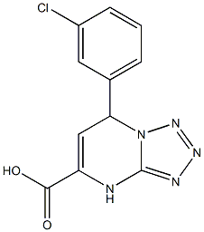 7-(3-chlorophenyl)-4,7-dihydrotetrazolo[1,5-a]pyrimidine-5-carboxylic acid Structure