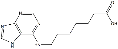 7-(7H-purin-6-ylamino)heptanoic acid Structure