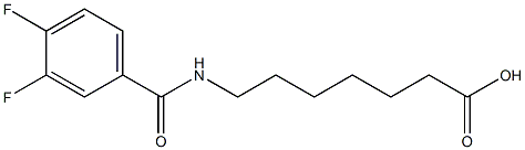 7-[(3,4-difluorobenzoyl)amino]heptanoic acid Structure