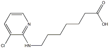 7-[(3-chloropyridin-2-yl)amino]heptanoic acid 구조식 이미지