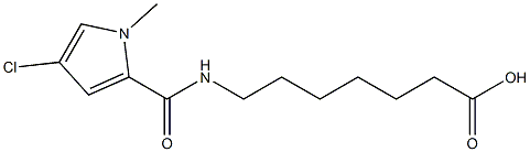 7-[(4-chloro-1-methyl-1H-pyrrol-2-yl)formamido]heptanoic acid 구조식 이미지