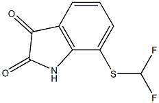 7-[(difluoromethyl)thio]-1H-indole-2,3-dione Structure