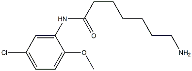 7-amino-N-(5-chloro-2-methoxyphenyl)heptanamide 구조식 이미지