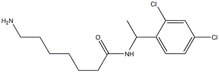 7-amino-N-[1-(2,4-dichlorophenyl)ethyl]heptanamide 구조식 이미지