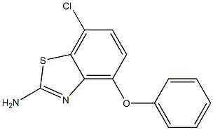 7-chloro-4-phenoxy-1,3-benzothiazol-2-amine Structure