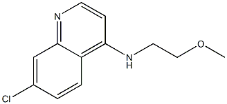 7-chloro-N-(2-methoxyethyl)quinolin-4-amine 구조식 이미지