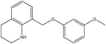 8-(3-methoxyphenoxymethyl)-1,2,3,4-tetrahydroquinoline 구조식 이미지