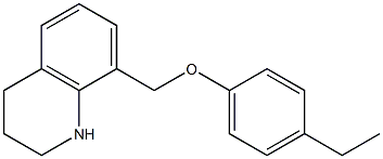 8-(4-ethylphenoxymethyl)-1,2,3,4-tetrahydroquinoline 구조식 이미지