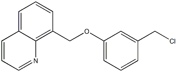 8-[3-(chloromethyl)phenoxymethyl]quinoline 구조식 이미지