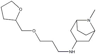 8-methyl-N-[3-(oxolan-2-ylmethoxy)propyl]-8-azabicyclo[3.2.1]octan-3-amine 구조식 이미지