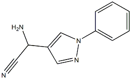 amino(1-phenyl-1H-pyrazol-4-yl)acetonitrile 구조식 이미지