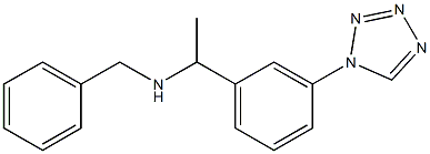 benzyl({1-[3-(1H-1,2,3,4-tetrazol-1-yl)phenyl]ethyl})amine Structure
