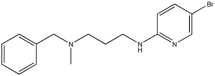 benzyl({3-[(5-bromopyridin-2-yl)amino]propyl})methylamine 구조식 이미지