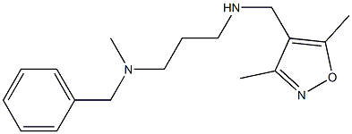 benzyl(3-{[(3,5-dimethyl-1,2-oxazol-4-yl)methyl]amino}propyl)methylamine 구조식 이미지