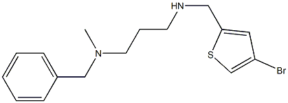 benzyl(3-{[(4-bromothiophen-2-yl)methyl]amino}propyl)methylamine 구조식 이미지