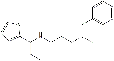 benzyl(methyl)(3-{[1-(thiophen-2-yl)propyl]amino}propyl)amine Structure