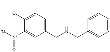 benzyl[(4-methoxy-3-nitrophenyl)methyl]amine 구조식 이미지