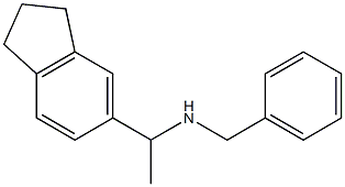 benzyl[1-(2,3-dihydro-1H-inden-5-yl)ethyl]amine Structure