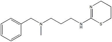 benzyl[3-(5,6-dihydro-4H-1,3-thiazin-2-ylamino)propyl]methylamine 구조식 이미지