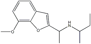 butan-2-yl[1-(7-methoxy-1-benzofuran-2-yl)ethyl]amine Structure