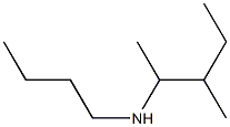 butyl(3-methylpentan-2-yl)amine Structure