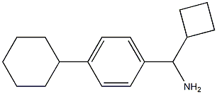 cyclobutyl(4-cyclohexylphenyl)methanamine Structure